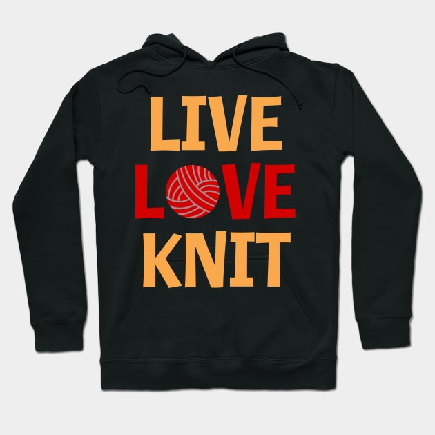 LIVE LOVE KNIT Hoodie by Lin Watchorn 